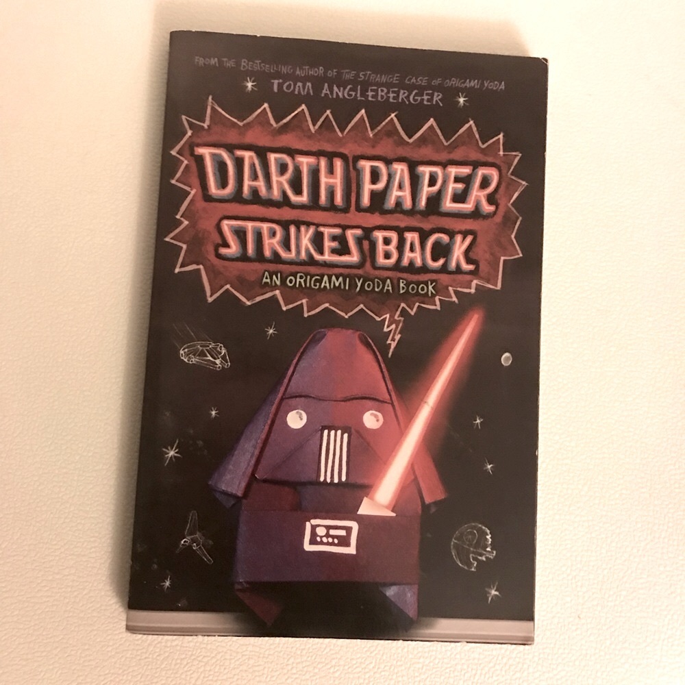 3/$15 Darth paper strikes back an origami yoda book Star Wars paperback 💕